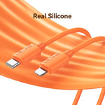 Cavo dati di ricarica rapida in silicone USAMS SJ788 U98 da 30 W, tipo C a 8 pin, lunghezza: 1 m