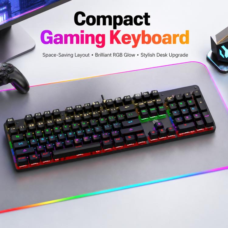 Tastiera meccanica USB cablata SHIPADOO HJK901-10 con retroilluminazione RGB