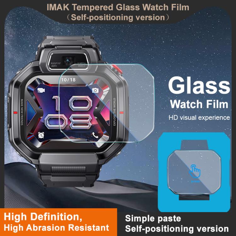 Pellicola per orologi in vetro temperato imak, versione autoposizionante, For Huawei Watch Kids X1 / X1 Pro