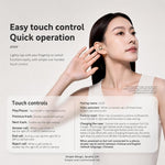 Auricolari wireless Bluetooth ZGA GS29 Free Music 2 con clip auricolare.