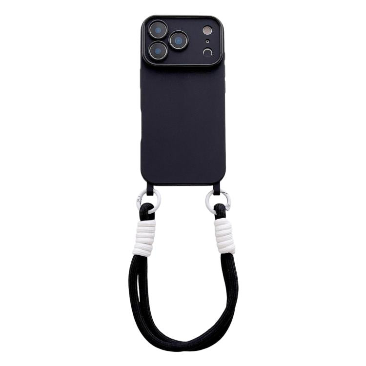 Ampia finestra per la fotocamera, fori integrati per il cordino, custodia per telefono con cinturino da polso, For iPhone 17e / 16e, For iPhone 17 Pro Max, For iPhone 17 Pro