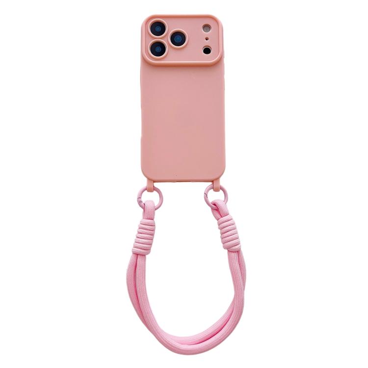Ampia finestra per la fotocamera, fori integrati per il cordino, custodia per telefono con cinturino da polso, For iPhone 17e / 16e, For iPhone 17 Pro Max, For iPhone 17 Pro