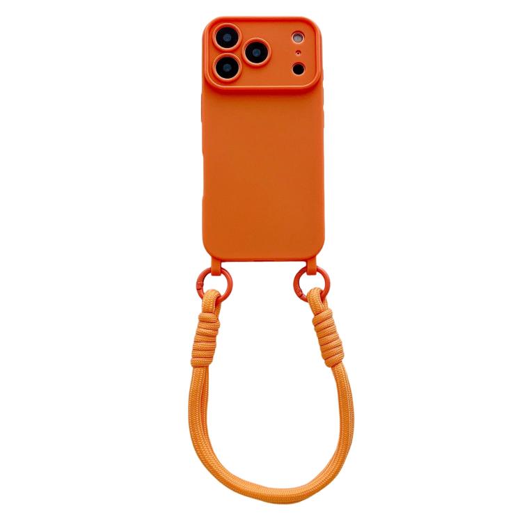 Ampia finestra per la fotocamera, fori integrati per il cordino, custodia per telefono con cinturino da polso, For iPhone 17e / 16e, For iPhone 17 Pro Max, For iPhone 17 Pro