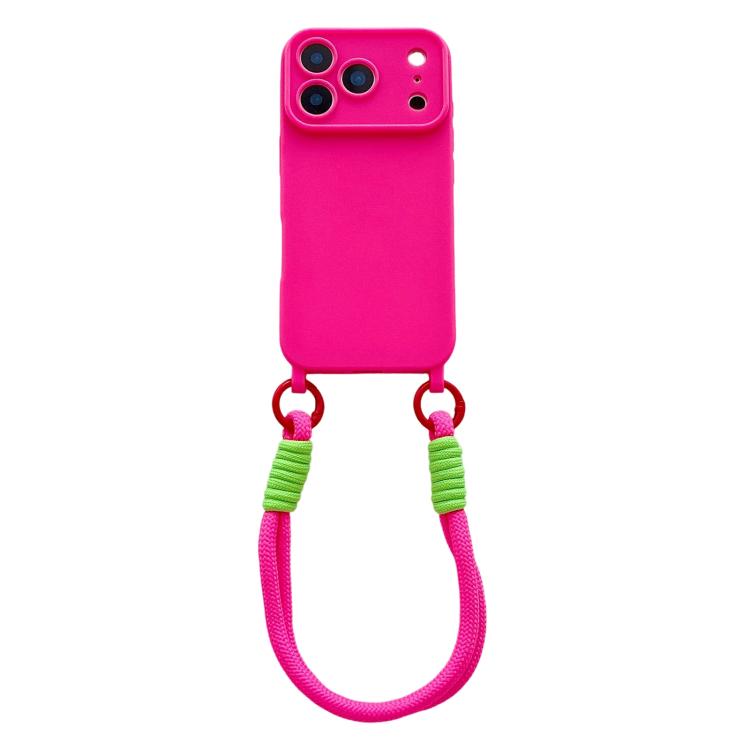 Ampia finestra per la fotocamera, fori integrati per il cordino, custodia per telefono con cinturino da polso, For iPhone 17e / 16e, For iPhone 17 Pro Max, For iPhone 17 Pro