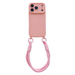 Ampia finestra per la fotocamera, fori integrati per il cordino, custodia per telefono con cinturino da polso, For iPhone 17e / 16e, For iPhone 17 Pro Max, For iPhone 17 Pro