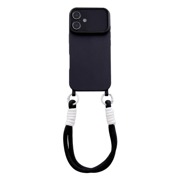 Ampia finestra per la fotocamera, fori integrati per il cordino, custodia per telefono con cinturino da polso, For iPhone 17, For iPhone 16 Pro Max, For iPhone 16 Pro