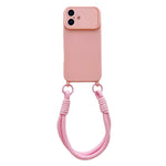 Ampia finestra per la fotocamera, fori integrati per il cordino, custodia per telefono con cinturino da polso, For iPhone 17, For iPhone 16 Pro Max, For iPhone 16 Pro