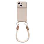 Ampia finestra per la fotocamera, fori integrati per il cordino, custodia per telefono con cinturino da polso, For iPhone 15, For iPhone 14, For iPhone 14 Pro