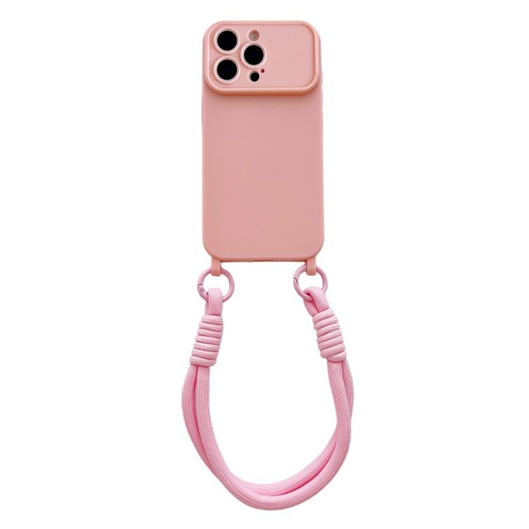 Ampia finestra per la fotocamera, fori integrati per il cordino, custodia per telefono con cinturino da polso, For iPhone 15, For iPhone 14, For iPhone 14 Pro