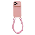 Ampia finestra per la fotocamera, fori integrati per il cordino, custodia per telefono con cinturino da polso, For iPhone 14 Pro Max, For iPhone 13 Pro Max, For iPhone 13 Pro