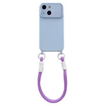 Ampia finestra per la fotocamera, fori integrati per il cordino, custodia per telefono con cinturino da polso, For iPhone 13, For iPhone 12, For iPhone 11