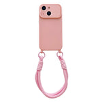 Ampia finestra per la fotocamera, fori integrati per il cordino, custodia per telefono con cinturino da polso, For iPhone 13, For iPhone 12, For iPhone 11