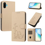 Custodia per telefono in ecopelle con fibbia a forma di albero e gatto YX0014, con cordino., For Galaxy F16 5G, For Galaxy F06 5G