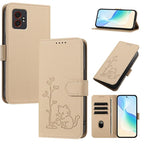 Custodia per telefono in ecopelle con fibbia a forma di albero e gatto YX0014, con cordino., For Galaxy XCover7 Pro, For Galaxy XCover7