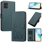 Custodia per telefono in ecopelle con fibbia a forma di albero e gatto YX0014, con cordino., For Galaxy XCover7 Pro, For Galaxy XCover7