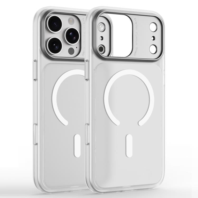 Cornice per fotocamera in metallo, custodia magnetica in TPU + PC., For iPhone 17 Pro Max, For iPhone 17 Pro, For iPhone 16 Pro Max, For iPhone 16 Pro