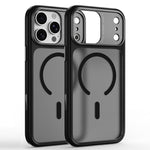 Cornice per fotocamera in metallo, custodia magnetica in TPU + PC., For iPhone 17 Pro Max, For iPhone 17 Pro, For iPhone 16 Pro Max, For iPhone 16 Pro