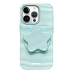 Custodia per telefono in PC a righe Macaron con copertura completa e supporto a stella, For iPhone 14 Pro Max, For iPhone 13 Pro Max, For iPhone 13 Pro, For iPhone 13