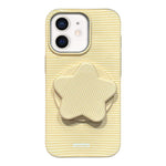 Custodia per telefono in PC a righe Macaron con copertura completa e supporto a stella, For iPhone 12, For iPhone 12 Pro Max, For iPhone 12 Pro, For iPhone 11 Pro Max