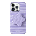 Custodia per telefono in PC a righe Macaron con copertura completa e supporto a stella, For iPhone 12, For iPhone 12 Pro Max, For iPhone 12 Pro, For iPhone 11 Pro Max