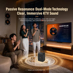 Altoparlante Bluetooth portatile ZGA PF010 con doppio microfono per karaoke
