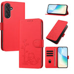 Custodia per telefono in ecopelle con fibbia a forma di albero e gatto YX0014, con cordino., For Galaxy M55 5G / C55 5G, For Galaxy M15 5G / F15 5G