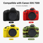 Custodia protettiva in morbido silicone per fotocamera, For Canon EOS 750D