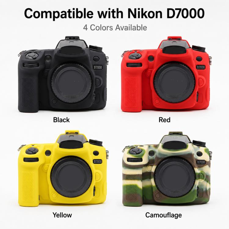 Custodia protettiva in morbido silicone per fotocamera, For Nikon D7000