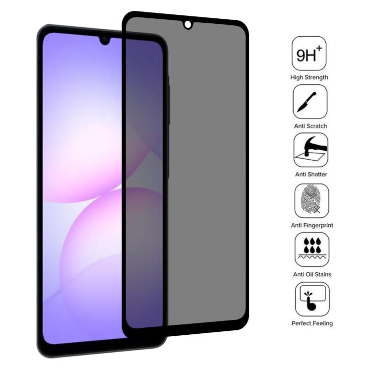 25 pezzi Pellicola serigrafica anti-spia a copertura totale in vetro temperato, For Galaxy A08 4G, For Galaxy A08 5G, For Galaxy A18 4G, For Galaxy A18 5G, For Galaxy M47 5G, For Galaxy Buddy5 5G