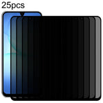 25 pezzi Pellicola serigrafica anti-spia a copertura totale in vetro temperato, For Galaxy A08 4G, For Galaxy A08 5G, For Galaxy A18 4G, For Galaxy A18 5G, For Galaxy M47 5G, For Galaxy Buddy5 5G