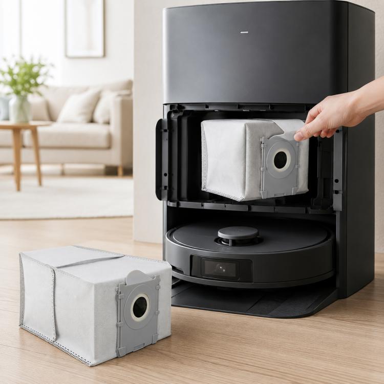 Accessori di ricambio per l'aspirapolvere robot Ecovacs DEEBOT X8 OMNI / X8 Pro OMNI, Main Brush, Side Brush, Filter, Activated Carbon Filter, Dust Bag, Activated Carbon Dust Bag, Roller Mop, Main Brush Cover, Water Tray, Dust Box, Dirty Water Tank    ...