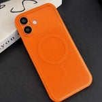 Custodia per telefono ibrida magnetica in TPU con texture in similpelle vegana e pulsante fotocamera AI., For iPhone 16 Pro, For iPhone 16