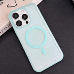 Custodia per telefono ibrida magnetica in TPU con texture in similpelle vegana e pulsante fotocamera AI., For iPhone 16 Pro, For iPhone 16