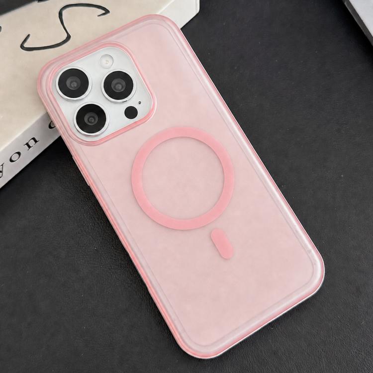 Custodia per telefono ibrida magnetica in TPU con texture in similpelle vegana e pulsante fotocamera AI., For iPhone 16 Pro, For iPhone 16