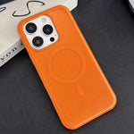 Custodia per telefono ibrida magnetica in TPU con texture in similpelle vegana e pulsante fotocamera AI., For iPhone 17 Pro Max, For iPhone 17 Pro, For iPhone 17, For iPhone 16 Pro Max