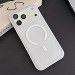 Custodia per telefono ibrida magnetica in TPU con texture in similpelle vegana e pulsante fotocamera AI., For iPhone 17 Pro Max, For iPhone 17 Pro, For iPhone 17, For iPhone 16 Pro Max