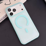 Custodia per telefono ibrida magnetica in TPU con texture in similpelle vegana e pulsante fotocamera AI., For iPhone 17 Pro Max, For iPhone 17 Pro, For iPhone 17, For iPhone 16 Pro Max