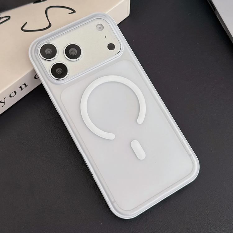 Custodia per telefono ibrida magnetica in TPU con texture in similpelle vegana e pulsante fotocamera AI., For iPhone 17 Pro Max, For iPhone 17 Pro, For iPhone 17, For iPhone 16 Pro Max