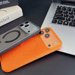 Custodia per telefono ibrida magnetica in TPU con texture in similpelle vegana e pulsante fotocamera AI., For iPhone 17 Pro Max, For iPhone 17 Pro, For iPhone 17, For iPhone 16 Pro Max