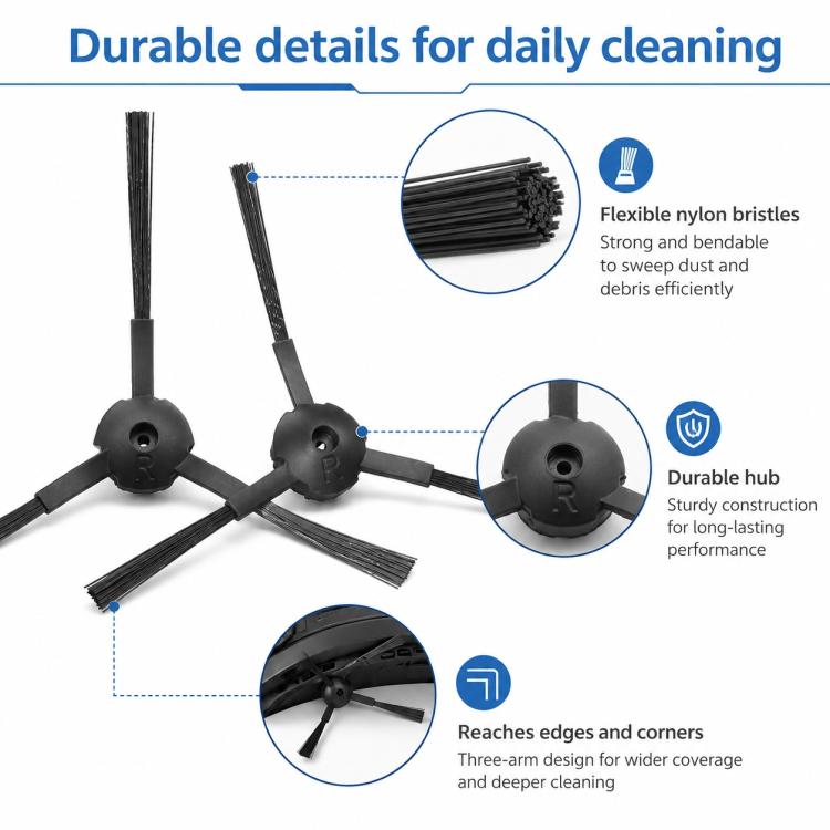 Accessori di ricambio per robot aspirapolvere Ecovacs DEEBOT CEN540 / CEN546 / CR120, New Side Brush, Old Side Brush, New Mop Pad, Old Mop Pad, Filter