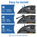 Accessori di ricambio per robot aspirapolvere Ecovacs DEEBOT CEN540 / CEN546 / CR120, New Side Brush, Old Side Brush, New Mop Pad, Old Mop Pad, Filter