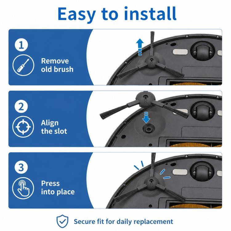 Accessori di ricambio per robot aspirapolvere Ecovacs DEEBOT CEN540 / CEN546 / CR120, New Side Brush, Old Side Brush, New Mop Pad, Old Mop Pad, Filter