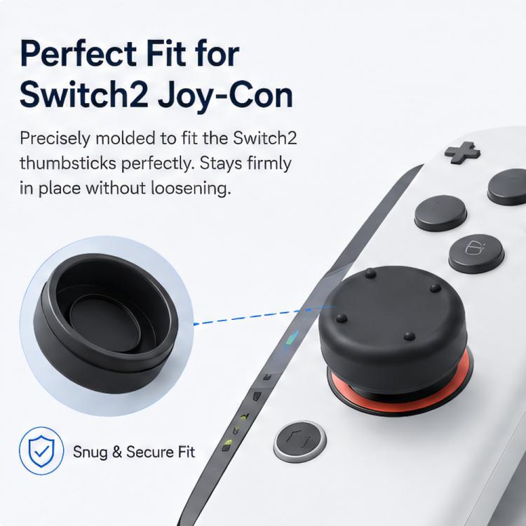 XDcase 8 pezzi Cappucci antiscivolo in silicone per joystick Joy-Con per Nintendo Switch 2