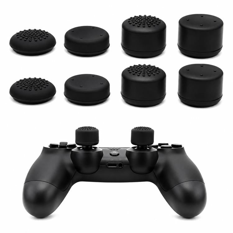 XDcase 8 pezzi Cappucci antiscivolo in silicone impilabili per joystick PS5 / Switch Pro / Xbox 360 Gamepad