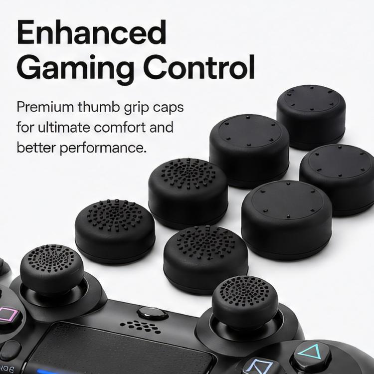 XDcase 8 pezzi Cappucci antiscivolo in silicone impilabili per joystick PS5 / Switch Pro / Xbox 360 Gamepad