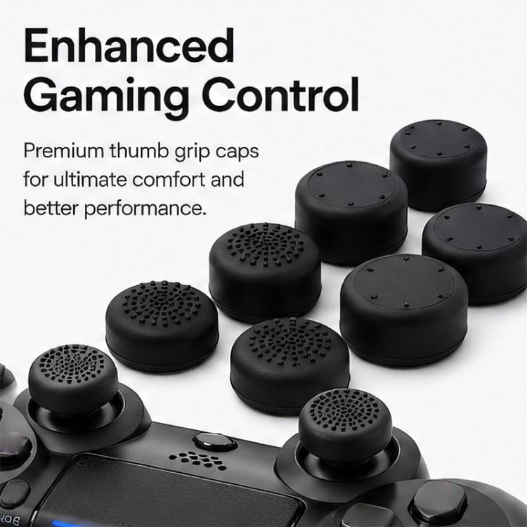 XDcase 8 pezzi Cappucci antiscivolo in silicone impilabili per joystick PS5 / Switch Pro / Xbox 360 Gamepad