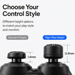 XDcase 8 pezzi Cappucci antiscivolo in silicone impilabili per joystick PS5 / Switch Pro / Xbox 360 Gamepad