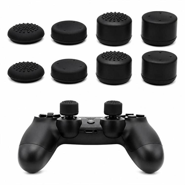 XDcase 8 pezzi Cappucci antiscivolo in silicone impilabili per joystick PS5 / Switch Pro / Xbox 360 Gamepad