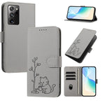 Custodia per telefono in ecopelle con fibbia a forma di albero e gatto YX0014, con cordino., For Galaxy S21 Ultra 5G, For Galaxy Note20 Ultra