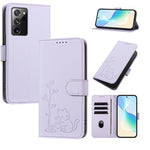 Custodia per telefono in ecopelle con fibbia a forma di albero e gatto YX0014, con cordino., For Galaxy S21 Ultra 5G, For Galaxy Note20 Ultra